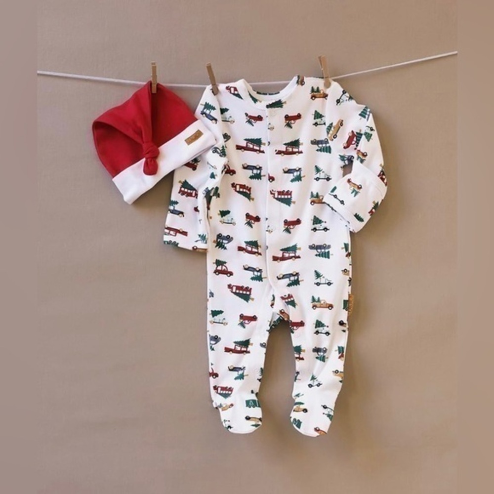 Lila & Jack My First Christmas Pajama for Newborn Babies